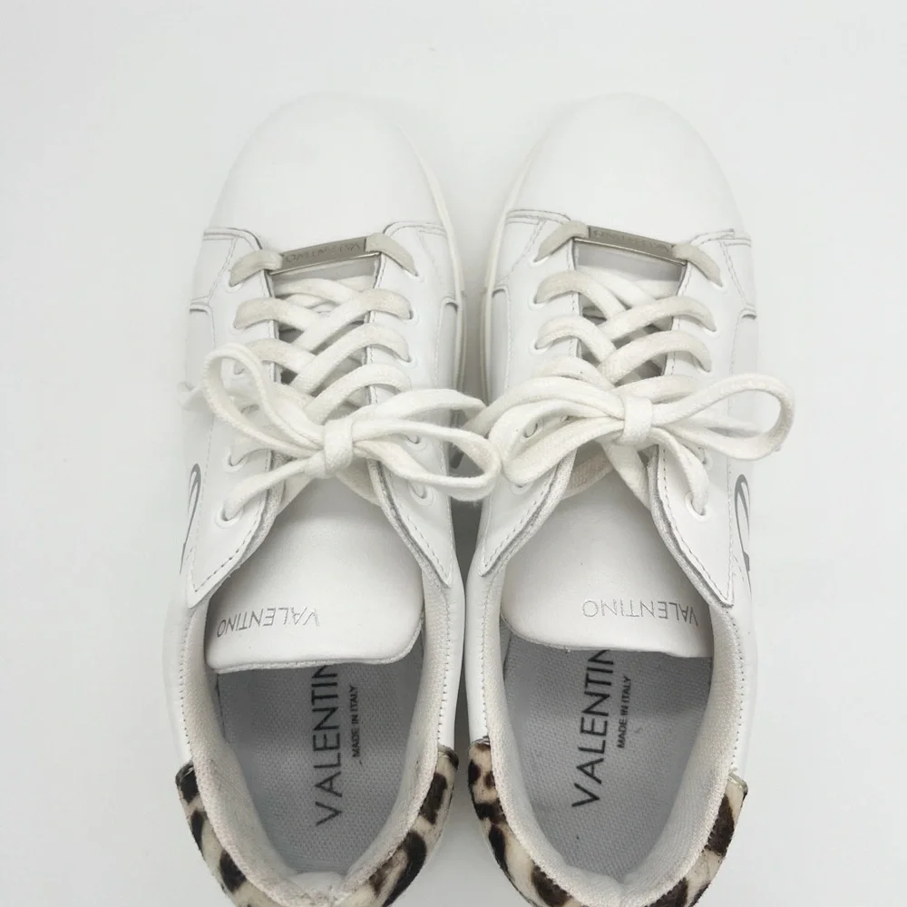 Valentino Women's White and Gray Sneakers - Picture 5 of 10